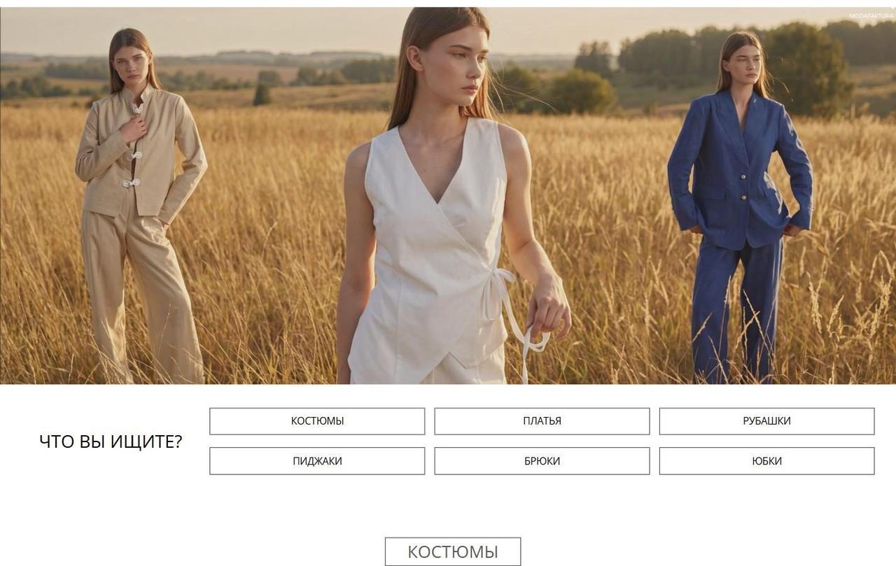 Modafactura catalog page
