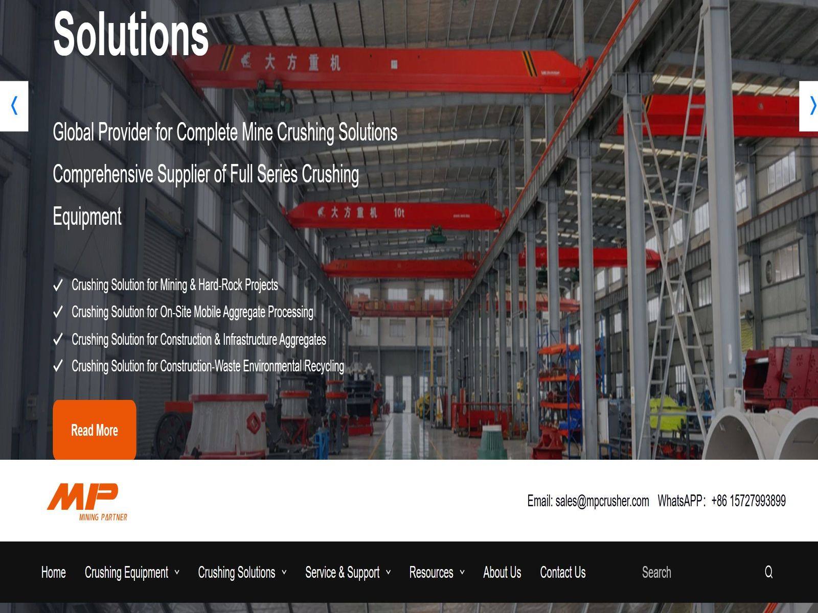 Homepage case studies section